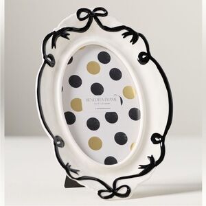 NEW Anthropologie 4x6 Benedita Frame Black Bow